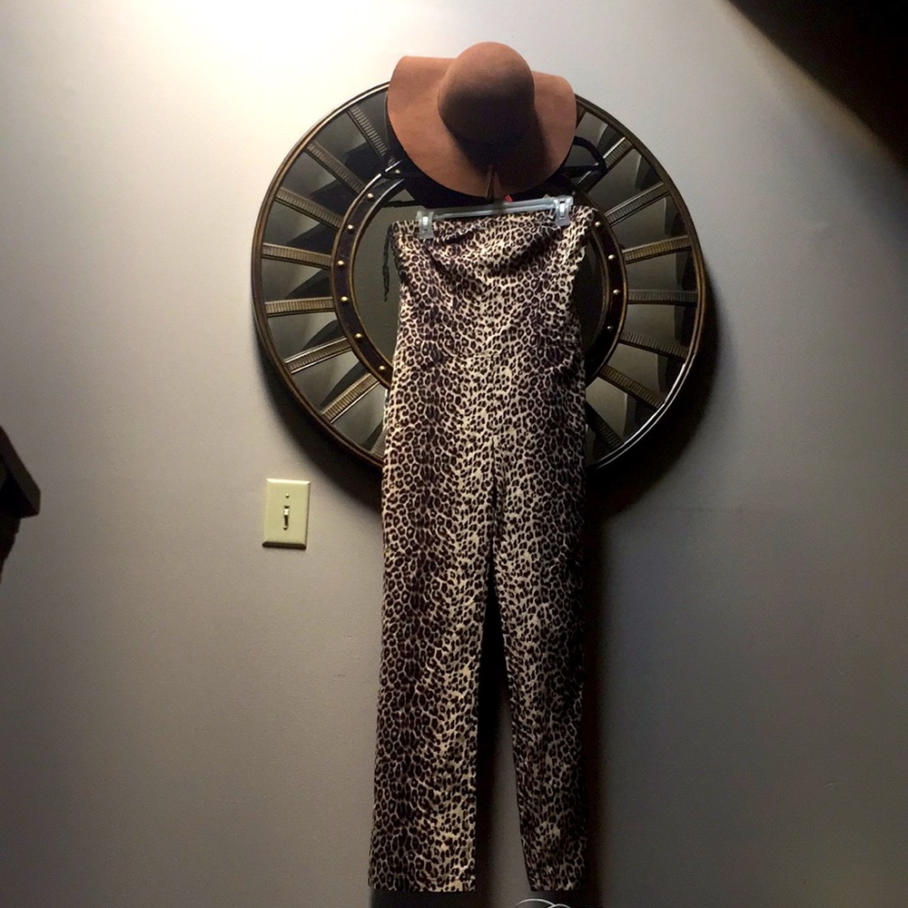 Leopard print jumpsuit